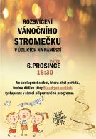 Rozvícení vánočního stromečku v obci